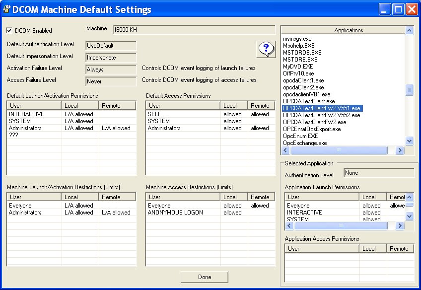 OPC Security Analyzer Tool